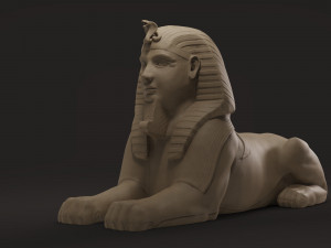 egyptian sphinx 3d print 3D Model