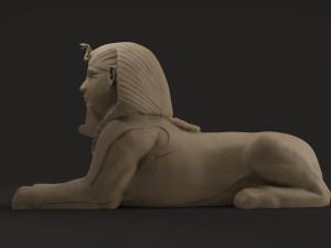 egyptian sphinx 3d print 3D Model