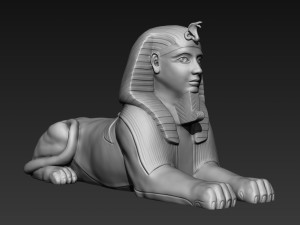 egyptian sphinx 3d print 3D Model