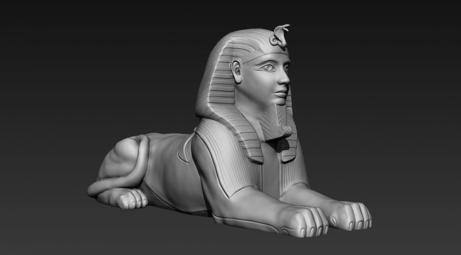 Egyptian Sphinx 3d Print 3D Model in Sculpture 3DExport