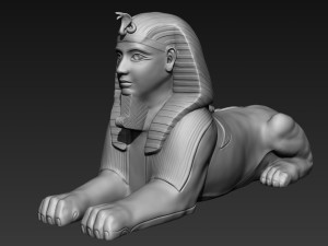 egyptian sphinx 3d print 3D Model
