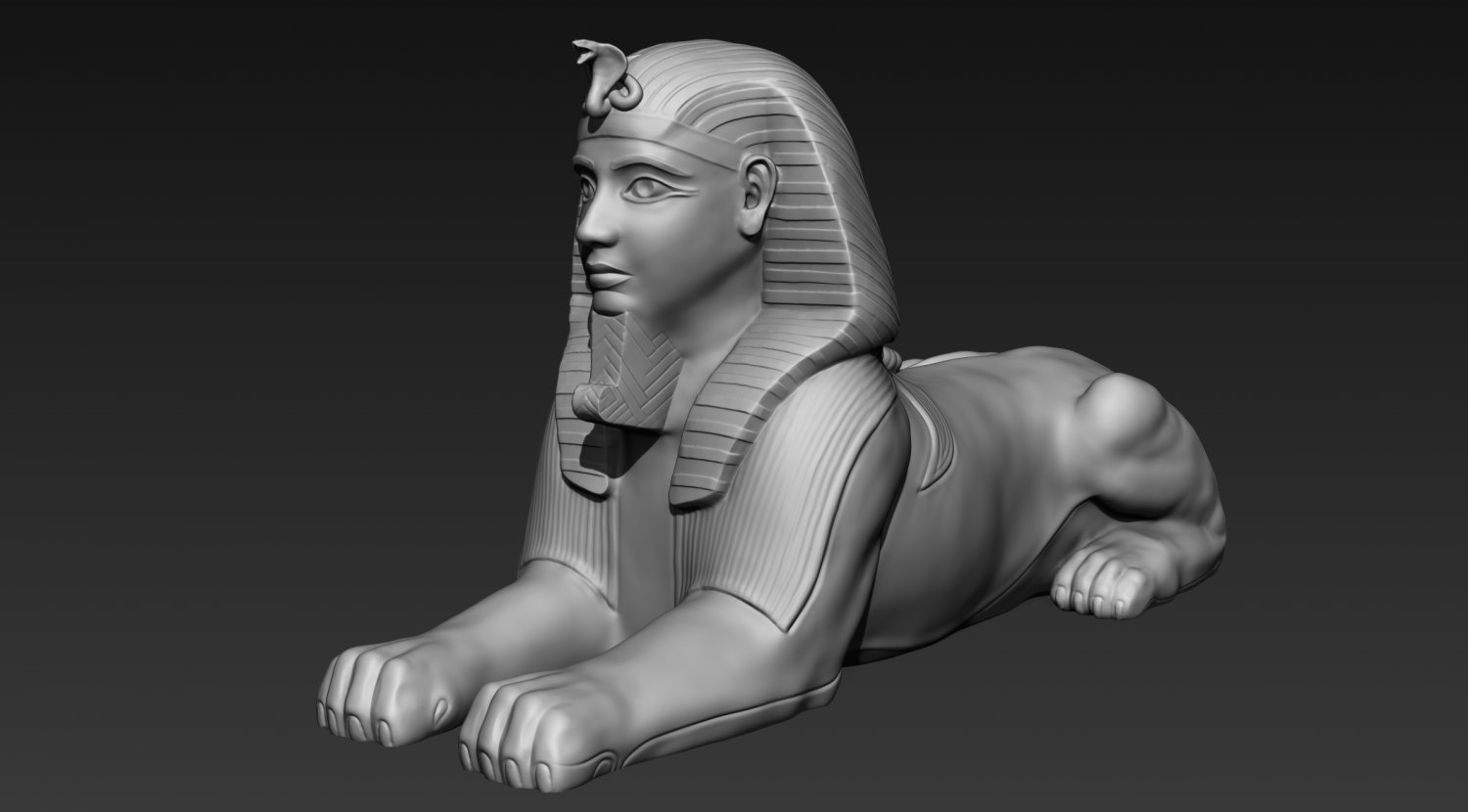 Egyptian Sphinx 3d Print 3D Model in Sculpture 3DExport