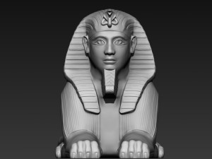 egyptian sphinx 3d print 3D Model