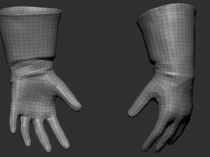 gloves zbrush Model 3D