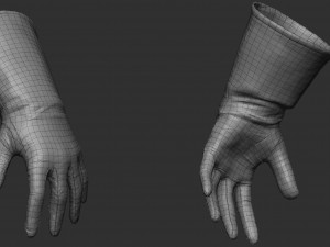 gloves zbrush Model 3D