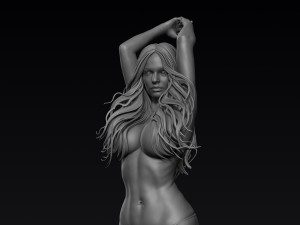 woman realistic zbrush sculpt 1 3Dモデル