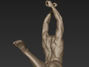 male full body sculpt pose 3 3D Model