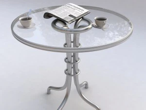 open air cafe table 3D Model