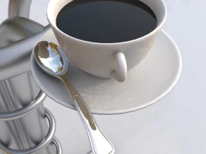 open air cafe table 3D Model
