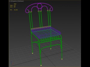 dining chair 3D 模型
