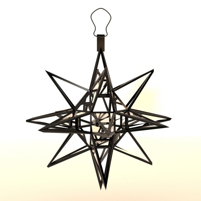 lamp star Modello 3D .c4d .max .obj .3ds .fbx .stl .blend