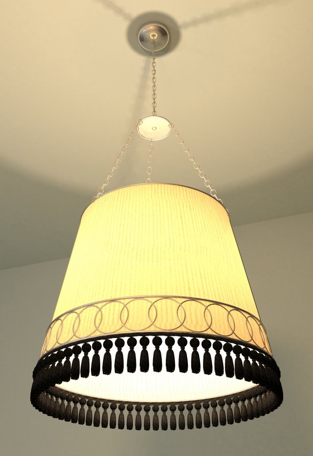 drum chandelier 3D Modell .c4d .max .obj .3ds .fbx .stl .blend 