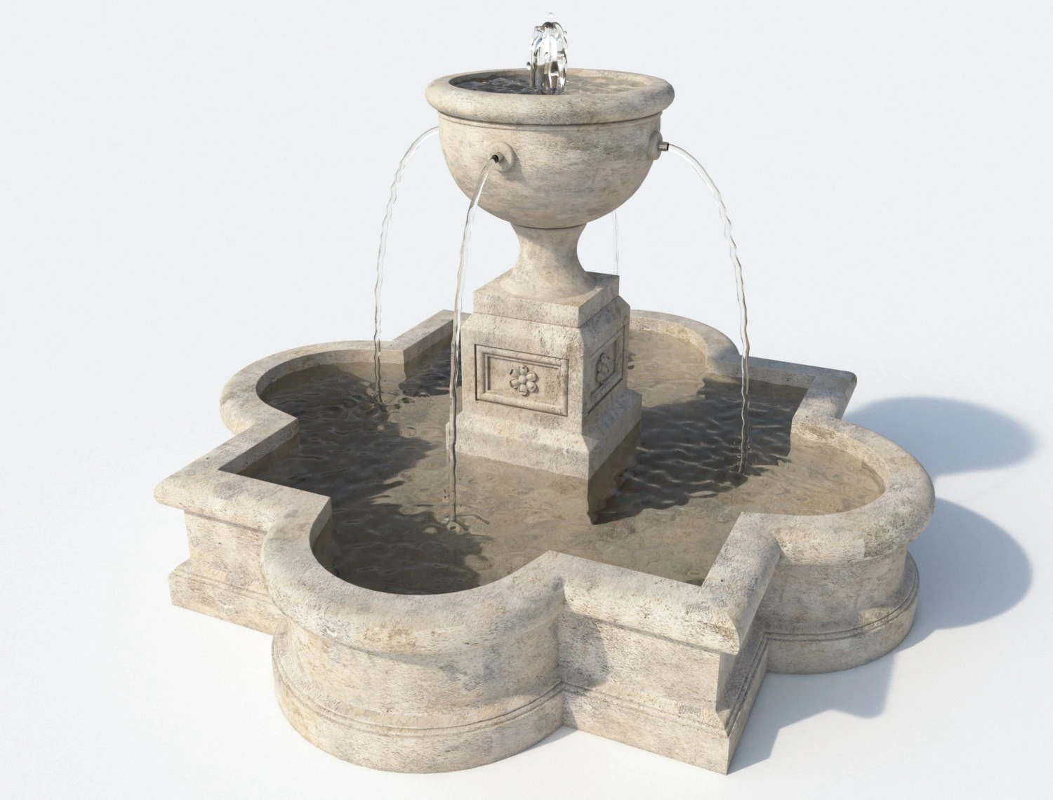 fountain 2 3D Model .c4d .max .obj .3ds .fbx .stl .blend