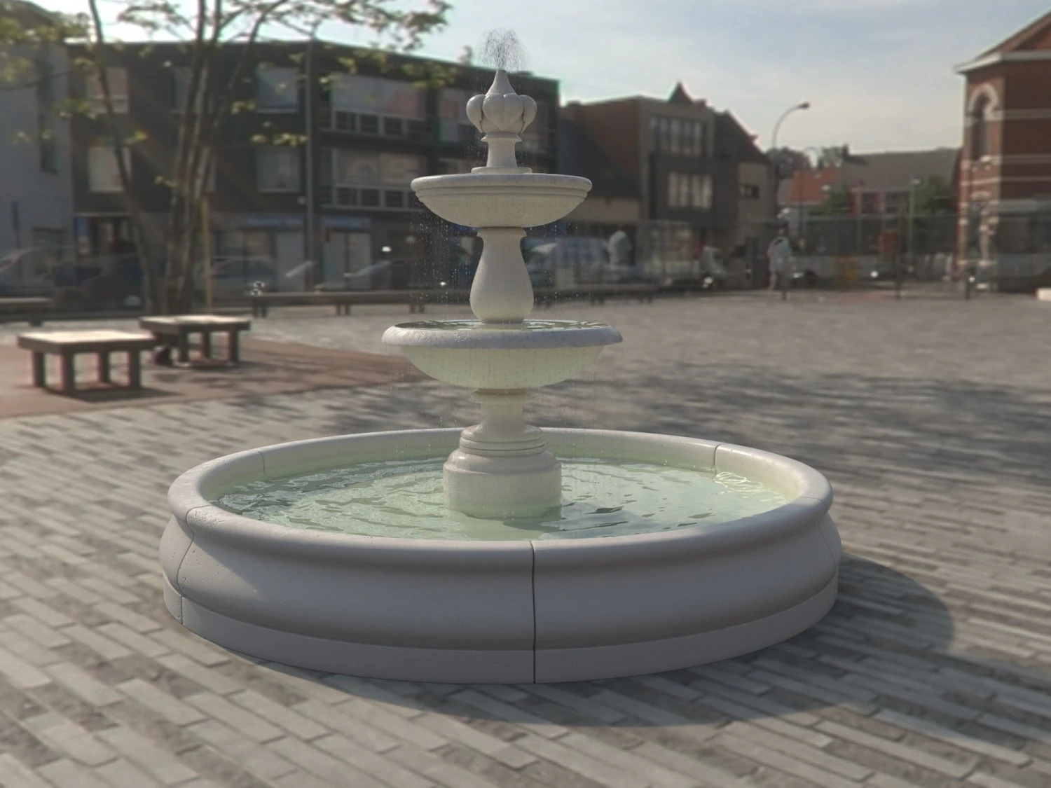 fountain4 3D Model .c4d .max .obj .3ds .fbx .stl .blend 