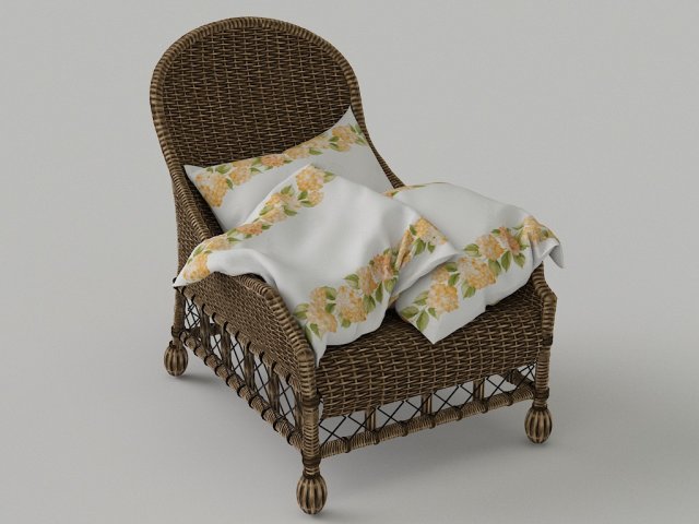 lounge chair Model 3D .c4d .max .obj .3ds .fbx .stl .blend 