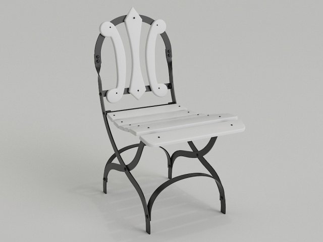 outdoor chair 3D Model .c4d .max .obj .3ds .fbx .stl .blend 