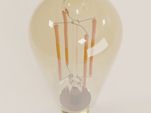 decorative edison bulb led e24 Modelo 3D