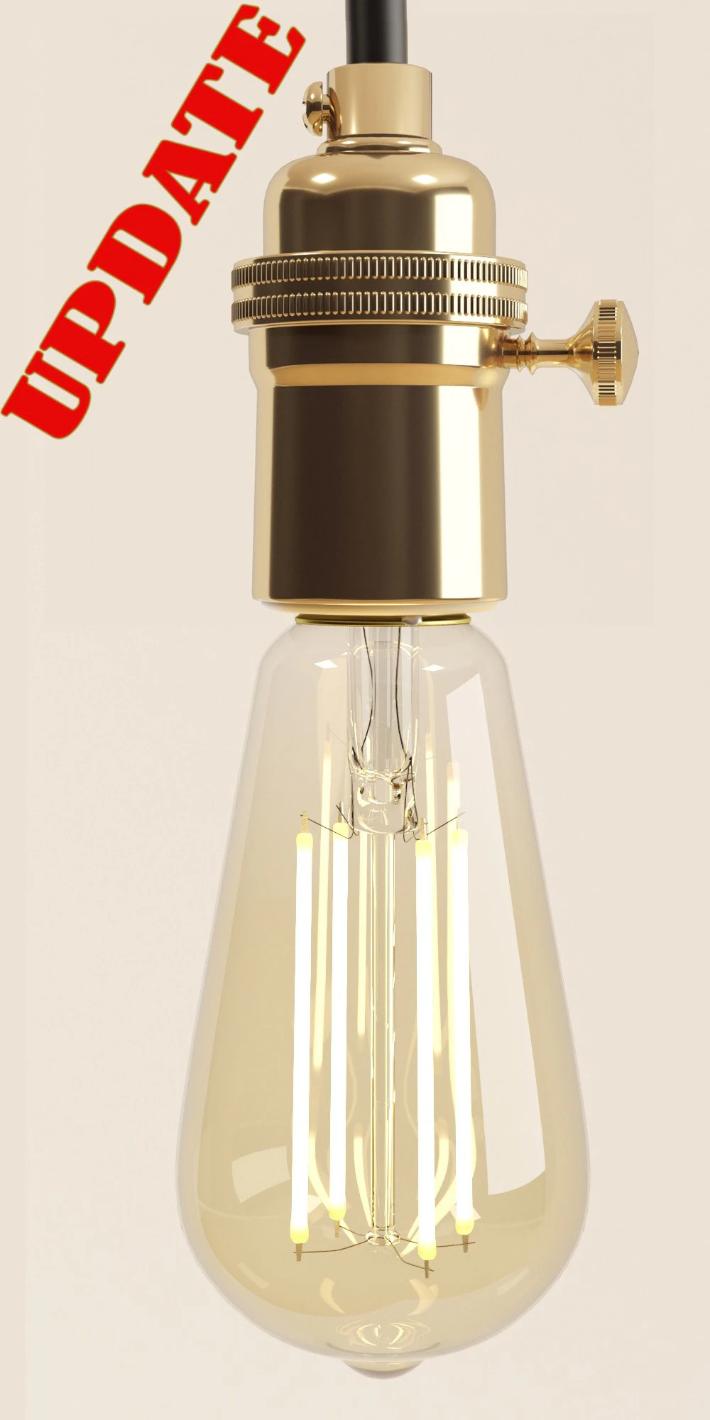 decorative edison bulb led e24 3D Model .c4d .max .obj .3ds .fbx .stl .blend 