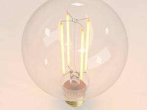 decorative edison led bulb globe 3d Modelo 3D
