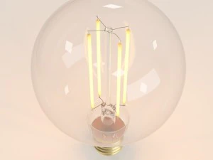 decorative edison led bulb globe 3d 3D Model