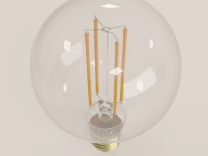 decorative edison led bulb globe 3d 3D Model