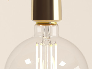 decorative edison led bulb globe 3d 3D Model