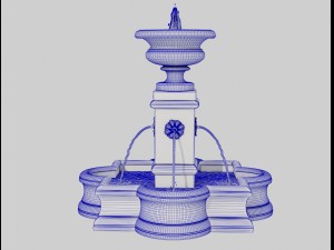 fountain 21 with water 3in1 Modelo 3D