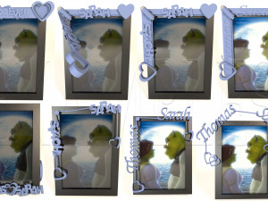 forever in love - decorative photo frame holder 3D 프린트 모델