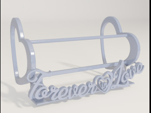 forever in love - decorative photo frame holder 3D Print Model