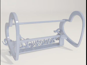 forever in love - decorative photo frame holder 3D Print Model