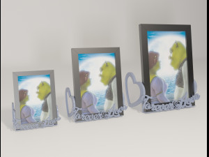 forever in love - decorative photo frame holder 3D 프린트 모델