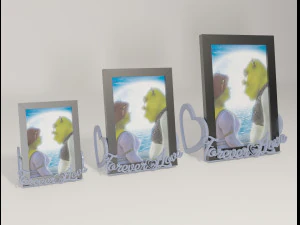 forever in love - decorative photo frame holder 3D Print Model