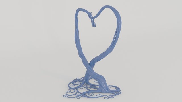 decorative heart for 3d printing Modello di stampa 3D .c4d .max .obj .3ds .fbx .stl .blend 