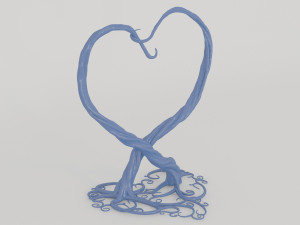 decorative heart for 3d printing Modello di stampa 3D