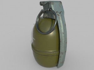 mk1 illumination hand grenade game ready 2 lods 3D Model
