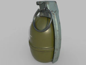 mk1 illumination hand grenade game ready 2 lods 3D Model
