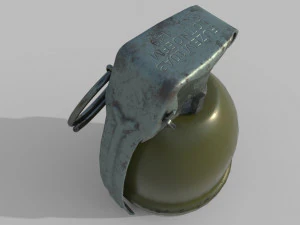 mk1 illumination hand grenade game ready 2 lods 3D Model