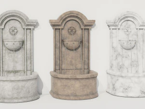 वॉल फाउंटेन थ्री इन वन प्लस बोनस 3D मॉडल