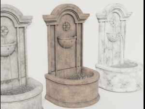 wall fountain three in one plus bonus 3Dモデル