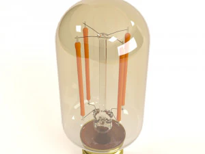 decorative edison radio bulb led e24 3D Model