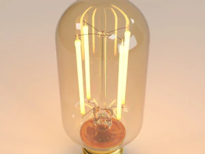 decorative edison radio bulb led e24 3D Model