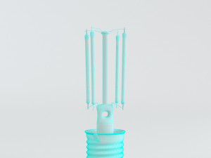 decorative edison radio bulb led e24 Model 3D