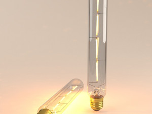 decorative edison tube bulb 185mm led e24 3D Модель