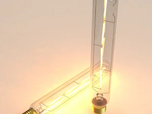 decorative edison tube bulb 185mm led e24 3D Model