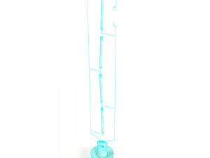 decorative edison tube bulb 185mm led e24 3D Модель