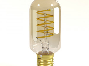 decorative edison radio bulb spiral led e24 3D 모델