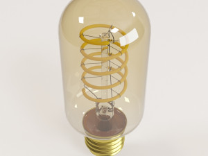 decorative edison radio bulb spiral led e24 3D 모델