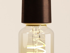 decorative edison led tube set e24 with sockets 3D 模型