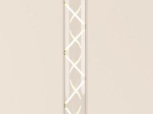 decorative edison led tube set e24 with sockets 3D 模型
