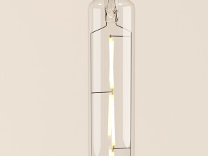 decorative edison led tube set e24 with sockets 3D 模型